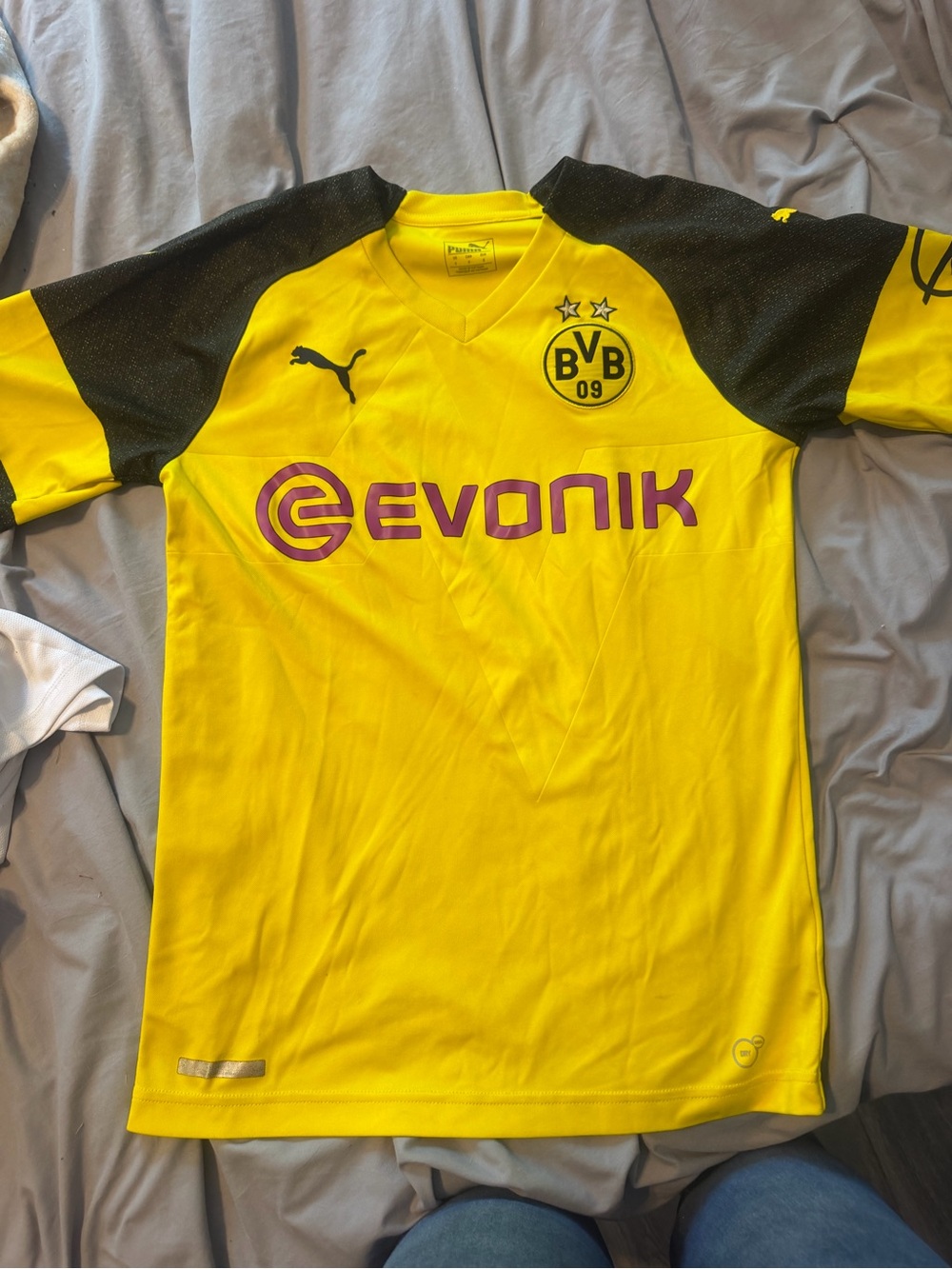 Puma Yellow and Black Borussia Dortmund Team Jersey